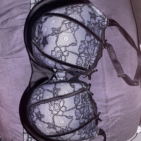 Cacique Other - Cacique Black lace Balconette Underwire Bra